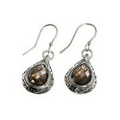 Sterling Silver Smokey Quartz Earrings